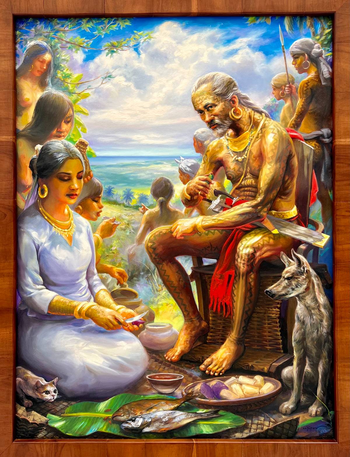 ‘Datu Sigala’ (122 by 92 centimeters, oil on canvas, 2023) by Sherwin Tutor.